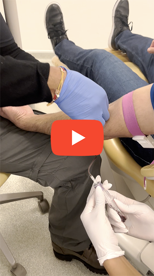 Freeze frame of hair treatment at DrBK